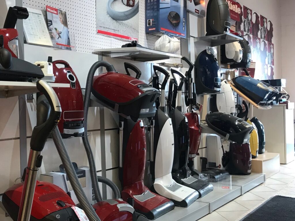 More Than Vacuums Denver Showroom with Miele vacuums