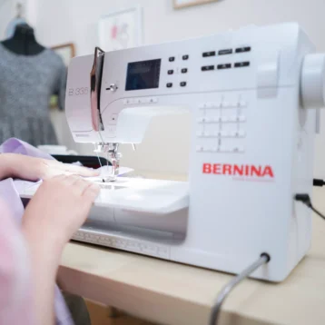 woman using a Bernina 335